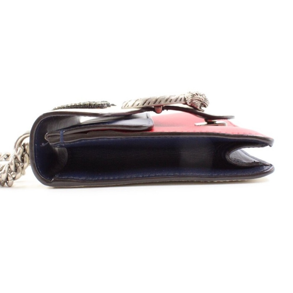 GUCCI Calfskin Crystal Snake Embroidered Mini Dionysus Shoulder Bag. Very rare - Picture 3 of 10